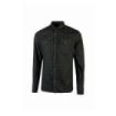 Upower Maple Camisa de Trabajo de Alta Calidad - Talla 3XL - Tela Reciclada, Mangas Largas, Bolsillos con Solapa, Cierre a Presion, Proteccion DPI1, Cuello Bordado, Puños Ajustables - Color Negro Carbon