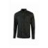 Upower Maple Camisa de Trabajo de Alta Calidad - Talla M - Tela Reciclada, Mangas Largas, Bolsillos con Solapa, Cierre a Presion, Cuello Bordado, Proteccion DPI1 - Color Negro Carbon