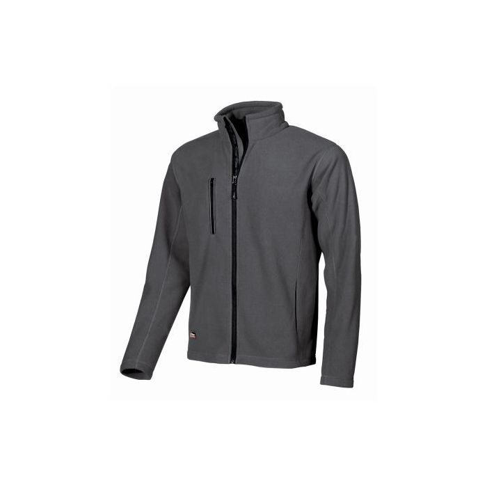Upower Warm Chaqueta de Lana para Trabajo - Talla 4XL - Comodidad y Durabilidad, Cremallera Interna, Proteccion DPI1, Material 100% Poliester - Color Gris Meteorito