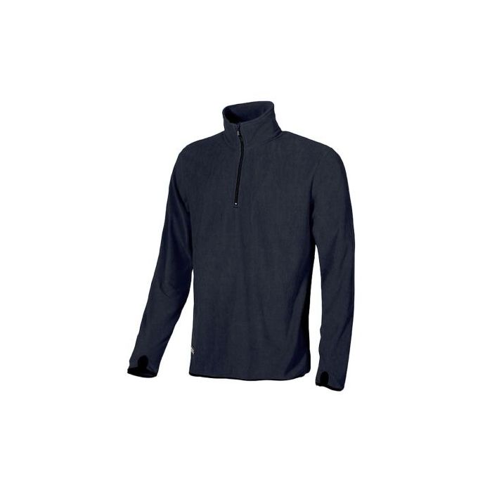 Upower Artic Sudadera Profesional con Cremallera - Talla XL - Puños Microfleece con Agujero para Pulgar, Proteccion DPI1, Diseño Duradero y Confortable - Color Azul Marino