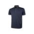 Upower Gap Polo de Manga Corta en Algodon Pique - Talla 3XL - Corte Ajustado, Cuello Tres Botones, Bolsillo Celular, Detalles Reflectantes, Proteccion DPI1 - Color Azul Marino