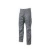 Upower Baltic Pantalon de Trabajo Elastico - Talla S - Efecto Desgastado, Bolsillos Multifuncionales, Cierre Resistente, Refuerzo en Rodillas, Ajuste Slim Fit, Proteccion DPI1 - Color Gris Oscuro