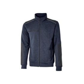 Upower Snug Sudadera Acolchada con Cremallera - Talla L - Bolsillos con Microfibra, Refuerzos Antiabrasion, Insertos Reflectantes, Proteccion DPI1 - Color Azul Marino