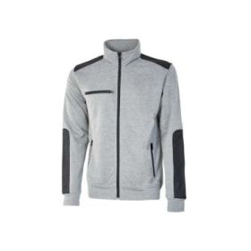 Upower Snug Sudadera Acolchada con Cremallera - Talla M - Bolsillos Forrados con Cremallera, Refuerzos Antiabrasion, Insertos Reflectantes, Proteccion DPI1 - Color Gris Plateado