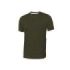 Upower Road Camiseta de Manga Corta en Polycotton Jersey - Talla 4XL - Slim-Fit, Cuello Acanalado Elastico, Bolsillo para Celular, Cinta Reflex, Proteccion DPI1 - Color Verde Oscuro
