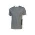 Upower Road Camiseta de Manga Corta en Polycotton Jersey - Talla XL - Slim-Fit, Cuello Acanalado Elastico, Bolsillo para Celular, Cinta Reflex, Proteccion DPI1 - Color Gris Meteorito