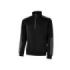 Upower Cushy Sudadera Cepillada con Media Cremallera - Talla XL - Cuello Alto, Bolsillos con Cremallera, Refuerzos Antidesgaste, Detalles Reflectantes, Proteccion DPI1 - Color Negro Carbon