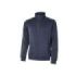 Upower Cushy Sudadera Cepillada con Media Cremallera - Talla S - Cuello Alto, Bolsillos Laterales con Cremallera, Refuerzos Antidesgaste, Insertos Reflectantes, Proteccion DPI1 - Color Azul Marino