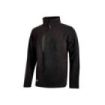 Upower Bering Sudadera de Trabajo con Medio Cremallera - Talla S - Durabilidad y Confort, Proteccion DPI1, Material 100% Poliester - Color Negro Carbon