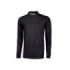 Upower Live Polo de Manga Larga - Talla 4XL - Algodon Pique, Corte Ajustado, Bolsillo con Tachuela Barra Roja, Cinta Reflex, Proteccion DPI1 - Color Negro Carbon
