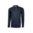 Upower Live Polo de Manga Larga - Talla 3XL - Algodon Pique, Corte Ajustado, Cuello Acanalado, Bolsillo con Tachuela, Cinta Reflectante, Proteccion DPI1 - Color Azul Marino