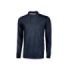 Upower Live Polo de Manga Larga - Talla XL - Algodon Pique, Corte Ajustado, Cuello Acanalado, Bolsillo Izquierdo con Tachuela, Cinta Reflectante, Proteccion DPI1 - Color Azul Marino