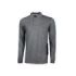 Upower Live Polo de Manga Larga - Talla 3XL - Algodon Pique, Corte Ajustado, Cuello Acanalado, Bolsillo con Tachuela, Cinta Reflex, Proteccion DPI1 - Color Gris Meteorito