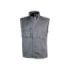 Upower Wave Chaleco de Trabajo en Algodon Elastico - Talla 2XL - Bolsillos Frontales Amplios, Bolsillo Multifuncional, Cinta Reflectante, Cremallera, Proteccion DPI1 - Color Gris Oscuro