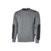 Upower Ryke Sudadera Cepillada Cuello Redondo - Talla 4XL - Bolsillo Antebrazo, Refuerzos Antidesgaste, Elementos Reflectantes, Proteccion DPI1 - Color Gris Meteorito