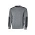 Upower Ryke Sudadera Cepillada Cuello Redondo - Talla S - Bolsillo Antebrazo, Refuerzos Antidesgaste, Elementos Reflectantes, Proteccion DPI1 - Color Gris Meteorito