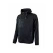 Upower Rainbow Sudadera con Forro Polar - Talla 2XL - Cuello Alto, Cremallera Central, Capuchon Ajustable, Bolsillos con Cremallera, Proteccion DPI1 - Color Negro Carbon