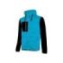 Upower Rainbow Sudadera con Forro Polar - Talla 4XL - Cuello Alto, Capuchon Ajustable, Cremallera Central, Bolsillos Delanteros, Proteccion DPI1 - Color Cyan Fluorescente