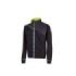 Upower Uranus Sudadera sin Capucha con Cremallera Central - Talla S - a Prueba de Agua, Puños y Fondo Acanalado Elastico, Insertos en Piping Fluo, Proteccion DPI1 - Color Negro Carbon