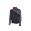 Upower Uranus Lady Sudadera de Trabajo para Mujer - Talla S - Cremallera Impermeable, Ribetes Fluorescentes, sin Capucha, Algodon y Poliester, Proteccion DPI1 - Color Gris Fucsia