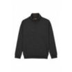 Upower Tautra Sudadera de Trabajo Confortable y Duradera - Talla L - Media Cremallera, Cuello Ajustable, Canale Elastico, Proteccion DPI1 - Color Negro Carbon