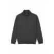 Upower Tautra Sudadera de Trabajo Confortable y Duradera - Talla S - Polialgodon Perchado, Media Cremallera, Cuello Ajustable, Canale Elastico, Proteccion DPI1 - Color Gris Meteorito