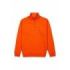 Upower Tautra Sudadera de Trabajo Confortable y Duradera - Talla L - Polialgodon Perchado, Media Cremallera, Cuello Ajustable, Detalles en Canale Elastico, Proteccion DPI1 - Color Naranja