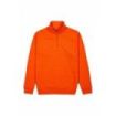 Upower Tautra Sudadera de Trabajo Confortable y Duradera - Talla XL - Polialgodon Perchado, Media Cremallera, Cuello Ajustable, Detalles en Canale Elastico, Proteccion DPI1 - Color Naranja