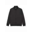 Upower Sotra Sudadera de Trabajo sin Capucha - Talla 2XL - Polialgodon Perchado, Cremallera, Diseño Ergonomico, Puños y Dobladillo Elastico, Bolsillos Laterales, Proteccion DPI1 - Color Negro Carbon