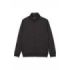 Upower Sotra Sudadera de Trabajo sin Capucha - Talla 4XL - Cremallera, Polialgodon Perchado, Diseño Ergonomico, Puños y Dobladillo Elastico, Bolsillos Laterales, Proteccion DPI1 - Color Negro Carbon