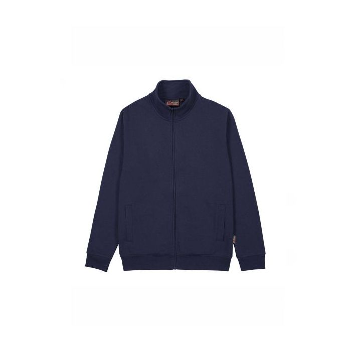 Upower Sotra Sudadera de Trabajo sin Capucha - Talla 3XL - Cremallera, Polialgodon Perchado, Diseño Ergonomico, Puños y Dobladillo Elastico, Bolsillos Laterales, Proteccion DPI1 - Color Azul Marino