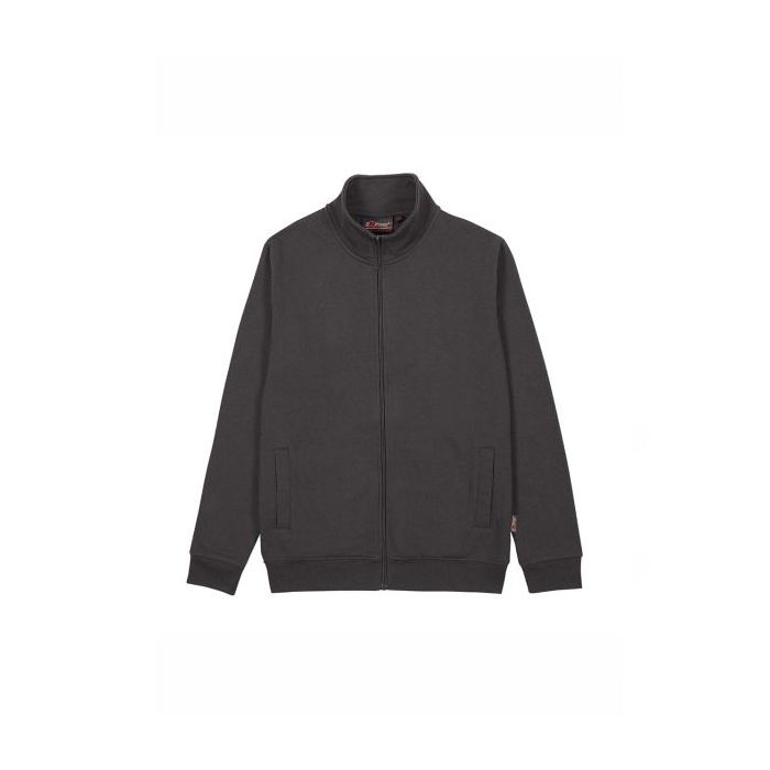 Upower Sotra Sudadera de Trabajo sin Capucha - Talla 2XL - Cremallera, Polialgodon Perchado, Diseño Ergonomico, Puños y Dobladillo Elastico, Bolsillos Laterales, Proteccion DPI1 - Color Gris Meteorito