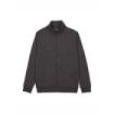 Upower Sotra Sudadera de Trabajo sin Capucha - Talla 4XL - Cremallera, Polialgodon Perchado, Diseño Ergonomico, Puños y Dobladillo Elastico, Bolsillos Laterales, Proteccion DPI1 - Color Gris Meteorito