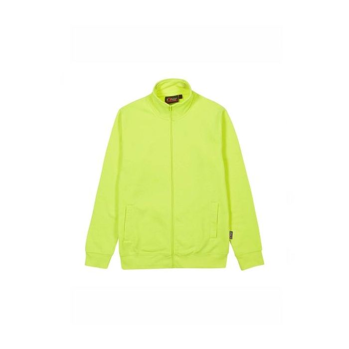Upower Sotra Sudadera de Trabajo sin Capucha - Talla XL - Cremallera, Polialgodon Perchado, Diseño Ergonomico, Puños y Dobladillo Elastico, Bolsillos Laterales, Proteccion DPI1 - Color Amarillo