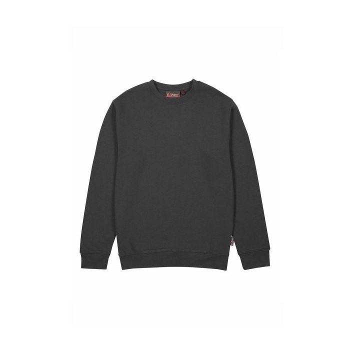 Upower Ombo Sudadera Cuello Redondo Alta Calidad - Talla S - Polialgodon Suave y Resistente, Ajuste Comodo, Detalles Elasticos, Proteccion DPI1 - Color Gris Meteorito