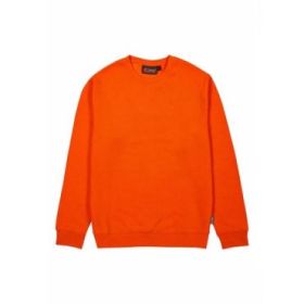 Upower Ombo Sudadera de Cuello Redondo - Talla L - Alta Calidad, Suavidad y Resistencia, Ajuste Comodo, Detalles de Punto Elastico, Resistente a Lavados Intensivos - Color Naranja