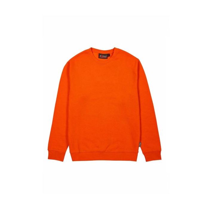Upower Ombo Sudadera de Cuello Redondo - Talla M - Alta Calidad, Suavidad y Resistencia, Ajuste Comodo, Detalles de Punto Elastico, Costuras Remachadas, Versatilidad Laboral - Color Naranja