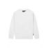 Upower Ombo Sudadera de Cuello Redondo - Talla 3XL - Alta Calidad, Polialgodon Suave, Resistente a Lavados, Ajuste Comodo, Proteccion DPI1, Detalles Elasticos - Color Blanco