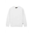 Upower Ombo Sudadera de Cuello Redondo - Talla XL - Alta Calidad, Polialgodon Suave, Resistente a Lavados, Ajuste Comodo, Detalles Elasticos, Proteccion DPI1 - Color Blanco