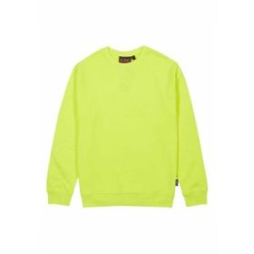 Upower Ombo Sudadera de Cuello Redondo - Talla 4XL - Alta Calidad, Polialgodon Suave, Resistencia a Lavados, Ajuste Comodo, Detalles Elasticos, Versatil para Trabajo - Color Amarillo