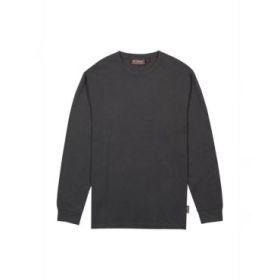 Upower Renga Camiseta de Manga Larga - Talla 5XL - Algodon Jersey Suave, Diseño Elegante con Canale, Refuerzos en Hombros y Cuello, Proteccion DPI1 - Color Gris Meteorito
