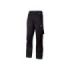 Upower Mallorca Pantalon de Trabajo con Algodon Elastico - Talla L - Diseño Ergonomico, Cintura Elastica, Multiples Bolsillos, Refuerzos Estrategicos, Cinta Reflectante - Color Negro Carbon