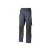 Upower Mallorca Pantalon de Trabajo Ergonomico - Talla S - Algodon Elastico, Cintura Elastica, Multiples Bolsillos, Refuerzos Estrategicos, Cinta Reflectante, Triple Costura - Color Gris Oscuro