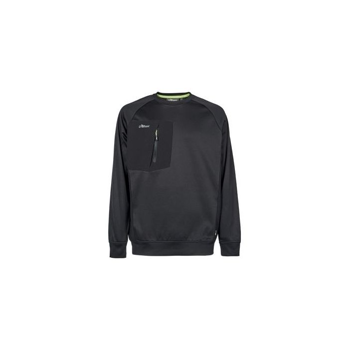 Upower York Sudadera Polar - Talla 5XL - Cuello Redondo - Color Negro Carbon