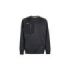 Upower York Sudadera Polar Cuello Redondo - Talla L - Peso Ligero, Proteccion Termica - Color Negro Carbon