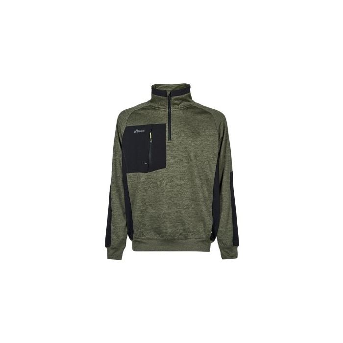 Upower Leeds Sudadera Polar - Talla XL - Proteccion Contra el Frio - Color Verde Oscuro