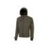 Upower Space Chaqueta Softshell - Talla 5XL - Repelente al Agua, a Prueba de Viento, Forro Micropolar, Capucha Desmontable, Cremalleras Fluorescentes, Proteccion DPI1 - Color Verde Oscuro