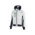 Upower Space Chaqueta Softshell Impermeable - Talla M - Transpirable, a Prueba de Viento, Forro Micropolar, Capucha Desmontable, Bolsillos Avanzados, Proteccion DPI1 - Color Blanco