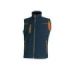 Upower Universe Chaleco Softshell Impermeable - Talla M - Transpirable y Resistente al Viento, Forro Micropolar, Cremallera Impermeable, Bolsillo Free Sound, Detalles Reflectantes, Proteccion DPI1 - Color Azul Marino
