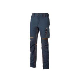 Upower World Pantalon Stretch Resistente - Talla 3XL - Transpirable, Secado Rapido, Bolsillos Multiples, Ajuste Retractil, Detalles Reflectantes, Costuras Triples, Proteccion DPI1 - Color Azul Marino